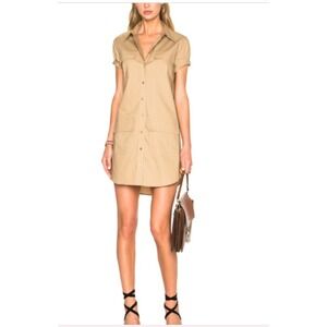 EQUIPMENT Remy‎ Utility Button Up Shirt Dress Cotton Short Sleeve Capsule Size S